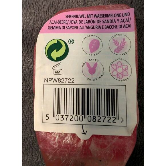 Sunday Rain Crystal Clear Soap Gem Watermelon Acai Berry 3.2 Oz. New - Picture 2 of 2